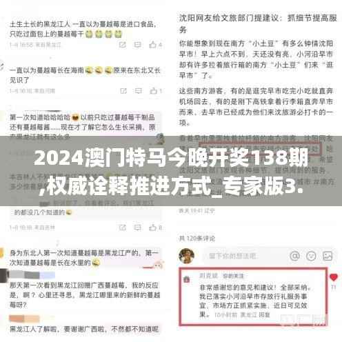2024澳门特马今晚开奖138期,权威诠释推进方式_专家版3.545