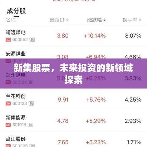 新集股票，未来投资的新领域探索